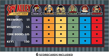 Spy Alley Mensa Award Winning Family Strategy Board Game