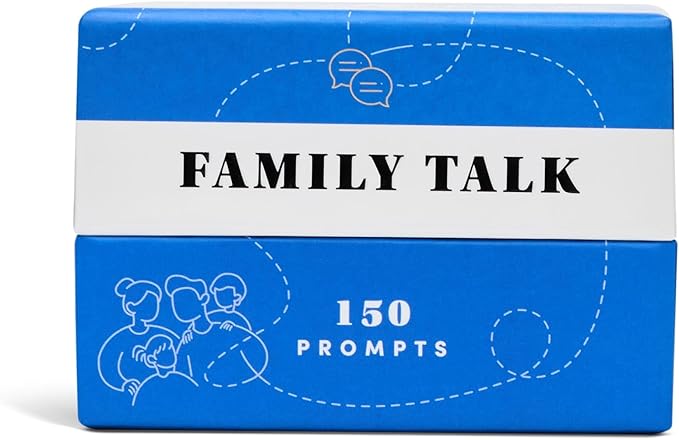 BestSelf Family Talk Icebreaker Deck – 150 Conversation Starters for Family Connections, Fun Bonding, Game Nights