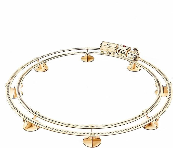 3D Wooden Puzzles Little Truck Train Model Kits Includes Engine & Track, Brainteaser and Puzzle for Christmas/Birthday,Gifts for Adults and Teens to Build Combination