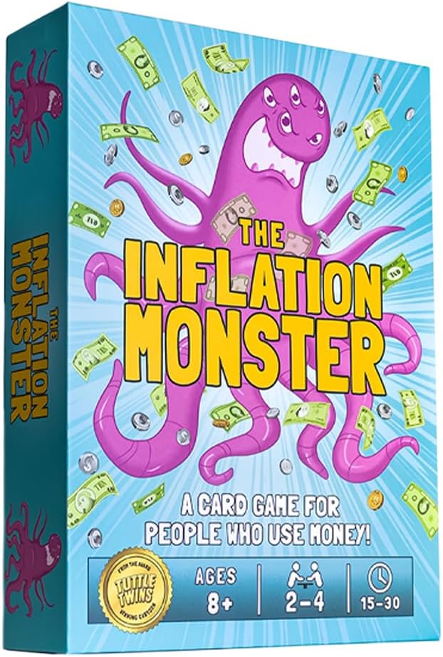 ANGEL STUDIOS Inflation Monster Card Game | Educational Card Game for Kids Ages 8+ | Family Board-Game | Learn Money, Math, Investing, & Inflation | 2-4 Players | Tuttle Twins