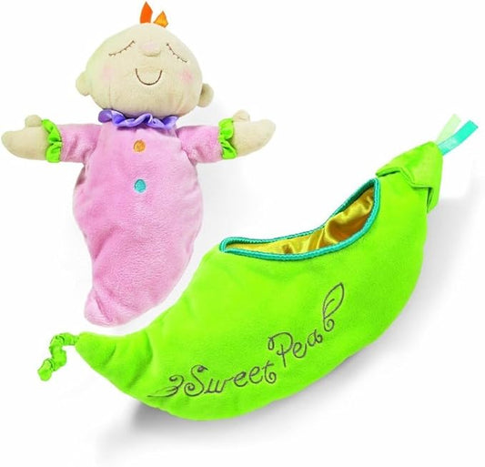 Manhattan Toy Snuggle Pod Sweet Pea First Baby Doll with Cozy Sleep Sack for Ages 6 Months and Up