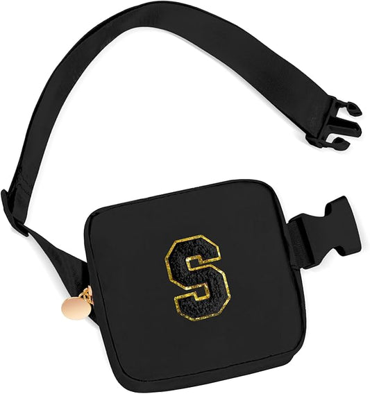 Gifts for Girls Teens Kids - Mini Belt Bag Crossbody Bag - Birthday Gifts for Daughter Sister Her,Teen Girl Essentials,Travel Essentials,Cute Teen Trendy Stuff - Black,S