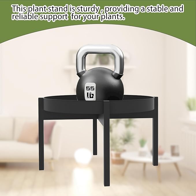 Plant Stand Indoor , 11.8" Indoor Plant Stand Stable Plant Holder Flower Pot Stands for Multiple Plant Metal Single Plant Stand Indoor Small Plant Stand for Patio Garden Decor