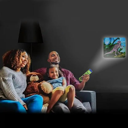 Georgie Porgy Children Projector Toys Educational Science Set Wall Ceiling Tent Torch Toddler Flashlight for Kids Gifts for Boys Girls (Dinosaur)