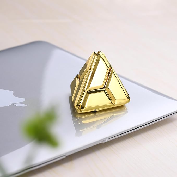 Triangle Metal Puzzle, 3D Brain Teaser Puzzle, Fidget Desk Toys for Adults, Office, and Home