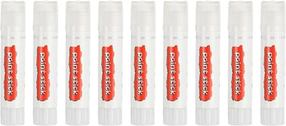 PATIKIL Solid Tempera Paints, 9 Pcs Washable Quick Drying Paint Sticks Paint Pens for Artists Beginners Art Supplies, White