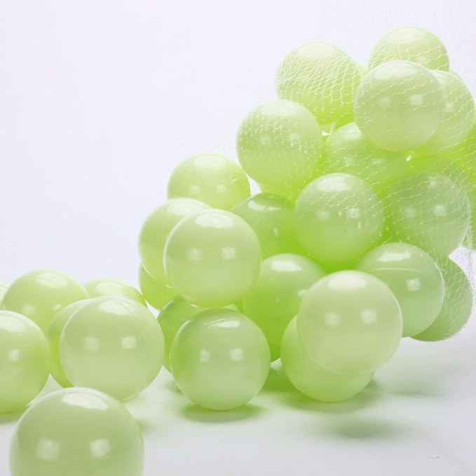 PlayMaty Ball Pit Balls - 2.75inches Plastic Phthalate & BPA Free Balls Crush Proof Stress Balls Swim Pit Fun Toy with Storage Bag for Baby Playhouse Birthday Party DecorationPack of 50