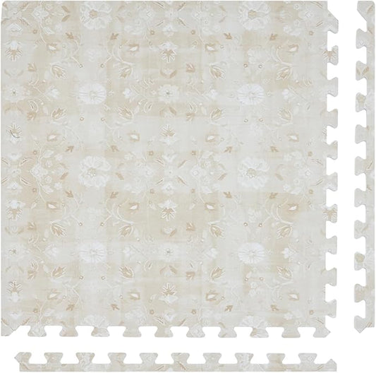 House of Noa Baby Play Mat – 4x6 Chateau Gemma – Set of 6 Tiles – Cushioned EVA Foam Play Mat for Floor, Soft Interlocking Baby Crawling Mats for Hard Floors