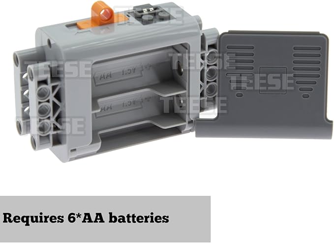 24pcs Technic-Motor Set with Adjustable-Speed-Remote-Receiver, Battery-Box-Extension-Cable, Compatible with Technic-Parts