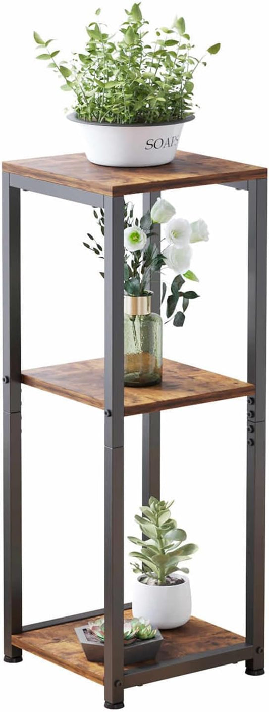 Tall Plant Stands Indoor, 3 Tier Plant Table, Corner Plant Stands for Indoor Plants Multiple, Small Side Table for Indoor Plants, Tall Plant Table