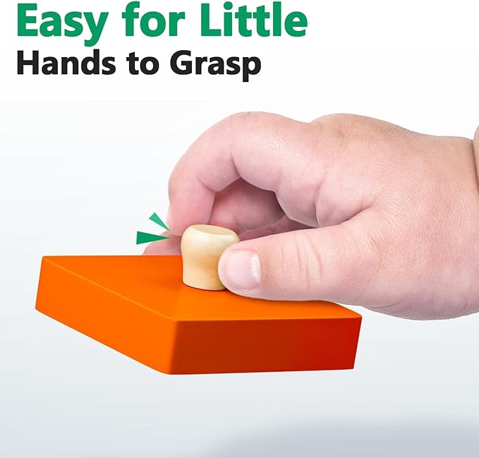 Wooden Shape Peg Puzzles for Toddlers 1 2 Year Old Boys Girls Gifts: Montessori Toys for 1 2 Year Old Toddler Learning Activities - Shape Sorter & Color Match Baby Puzzles 12-18-24 Months