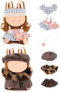(2 Set) XMBYGY Doll Clothes for Labubu(for 17/15cm Standing/Sitting Doll)(NO Doll) - Accessories Clothes Dress up for Dolls Outfit Included Figures Clothing and Hat for Girl Woman (LB6+LB56)