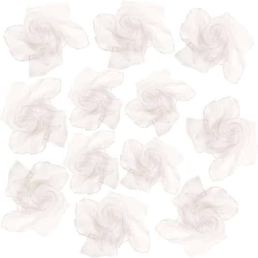 Dance Scarves 12 Pcs Juggling Scarves for Kids Play Silk Scarve for Babies Toddlers Children Movement Learning Education Musical Accessories Colorful Scarfs Magic Tricks Performance(White)