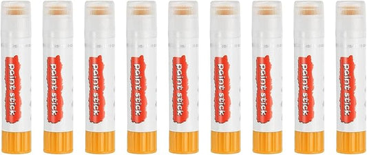 PATIKIL Solid Tempera Paints, 9 Pcs Washable Quick Drying Paint Sticks Paint Pens for Artists Beginners Art Supplies, Yellow