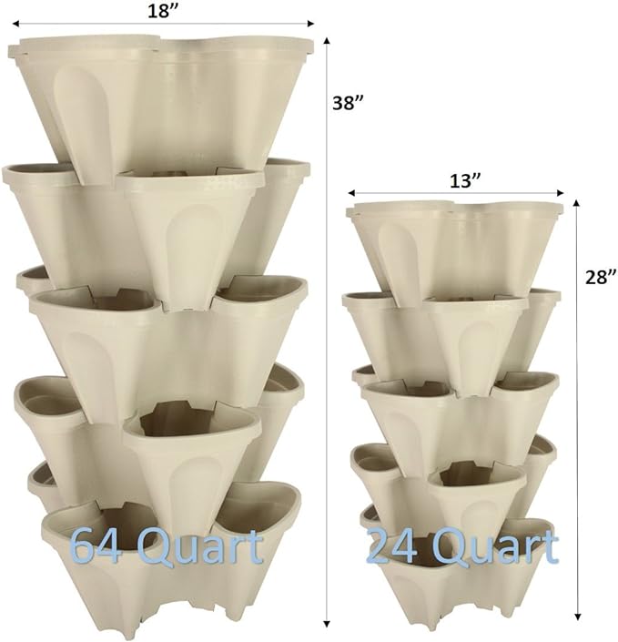 Mr. Stacky 5 Tiered Vertical Gardening Planter, Indoor & Outdoor