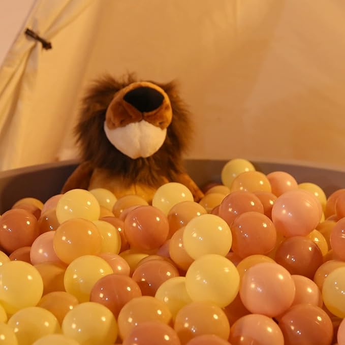 Realhaha Ball Pit Balls 50 100 200 500 Play Balls Plastic Balls for Baby Girls Toddlers Kids Play Tent Pool Playhouse Playpen Party Decoration
