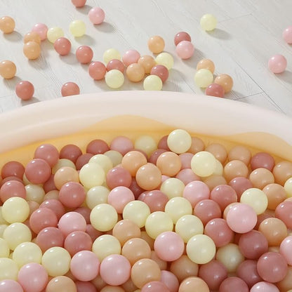 Realhaha Ball Pit Balls 50 100 200 500 Play Balls Plastic Balls for Baby Girls Toddlers Kids Play Tent Pool Playhouse Playpen Party Decoration