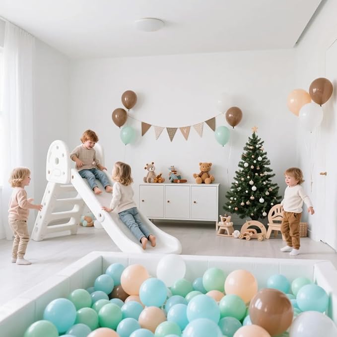 Realhaha Ball Pit Balls 50 100 200 500 Play Balls Plastic Balls for Baby Girls Toddlers Kids Play Tent Pool Playhouse Playpen Party Decoration