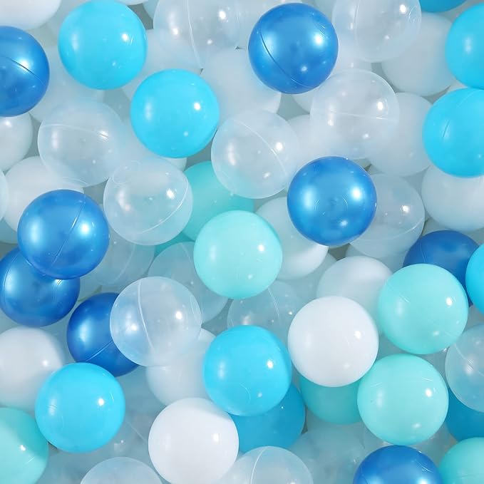 Realhaha Ball Pit Balls 50 100 200 500 Play Balls Plastic Balls for Baby Girls Toddlers Kids Play Tent Pool Playhouse Playpen Party Decoration