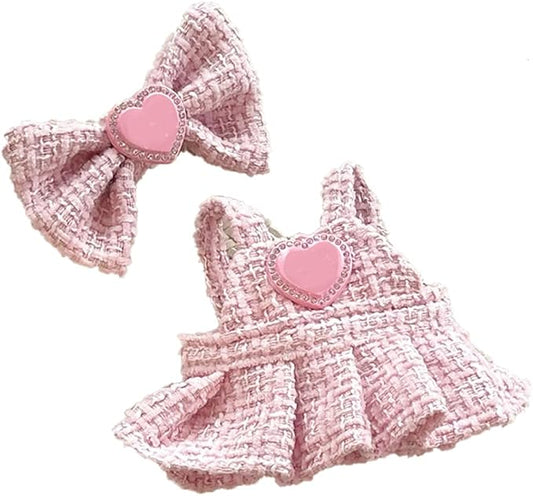 17cm Doll Clothes Set & Outfit Set for 17cm Dolls - Premium Fashion Dresses with Accessories, Luxury Chic Doll Clothing & Style Bundle,Just Clothes (Style-A)