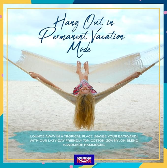 Matrimonial Size Hammock - Hammocks Rada - Caribbean Color