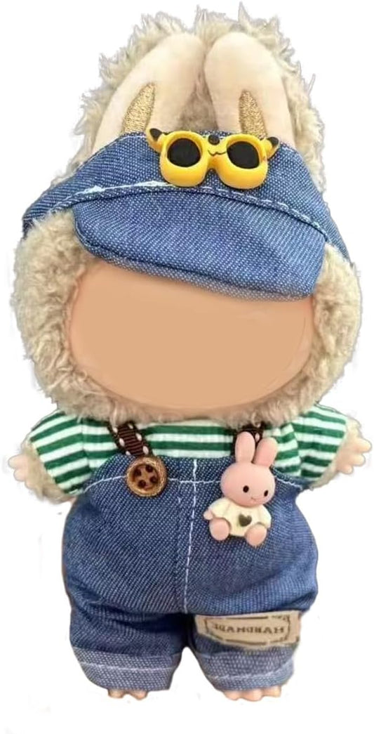 Clothes for 17cm Doll (No Doll)- Premium Handmade Clothes for LBB Dolls, Adjustable Kawaii Outfits for 17cm Collectibles | Stylish Fashion for Play Display Holidays