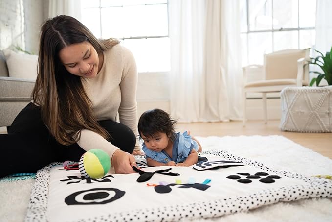 Manhattan Toy Wimmer Seek & Explore Double-Sided Tummy Time Mat for Infants and Toddlers