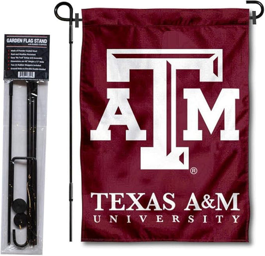 College Flags & Banners Co. Texas A&M Aggies Garden Flag with Stand Holder