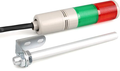Tower Stack Lights, Industrial Warning Signal Lights Tower Lamps Column, Factory Workshop Safety RGB Signal Indicator, LED Andon Lights (110V, 2 Layers, Without Sound)