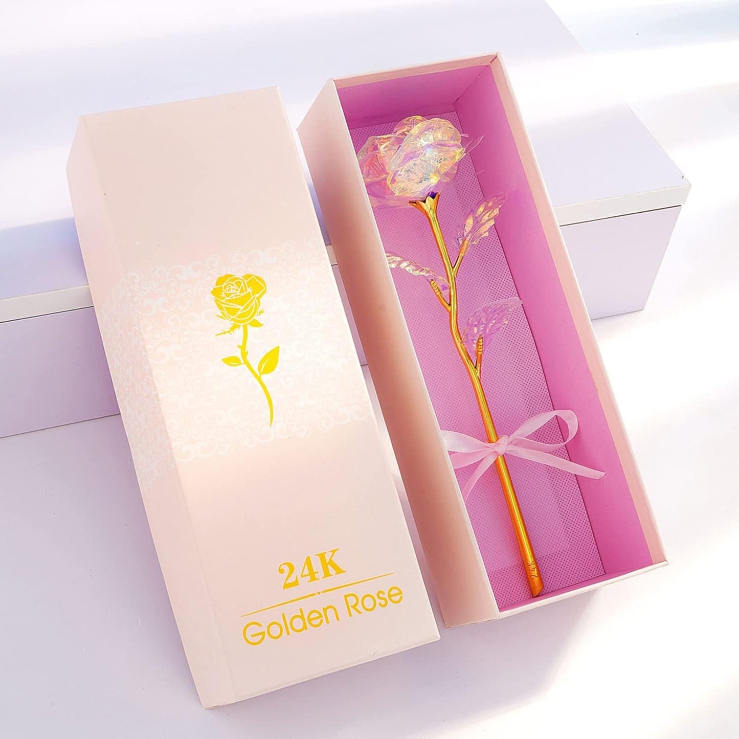 Gifts for Women Mom Birthday Gifts Galaxy Rose Glass Flowers Forever Eternal Roses Artificial Flowers Mothers D Gifts for Grandma Wife Daughter Sister Kids