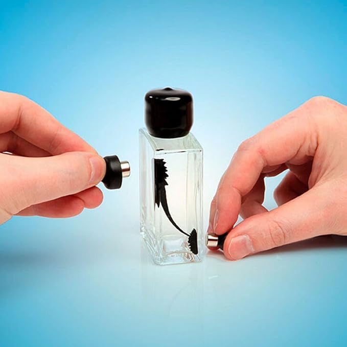 Dancing Ferrofluid Magnetic Ferrofluid Display in a Bottle Ferro Fluid Cool Stuff for Science Lovers Physics Magnetic Desk Toys Adults