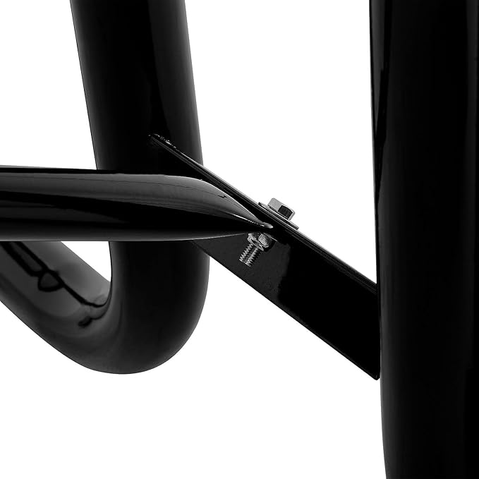 Global Industrial 8’L Rectangular Picnic Table, Expanded Metal, Black Thermoplastic Coating, Attached Benches, 1-1/2” Umbrella Pole Hole, Outdoor-Rated, 1000 lb Capacity, 96” x 30” Tabletop