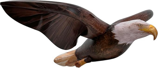 Jet Creations 38" Wingspan Inflatable Bald Eagle, Dark Brown, Realistic Wild Animal Figure, Patriotic Bird, Theme Parties, Pool Fun, Home Yard Decor