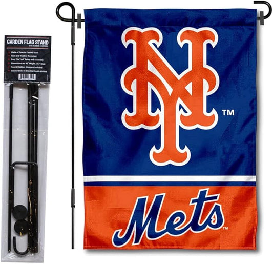 WinCraft New York Mets Garden Flag with Stand Holder