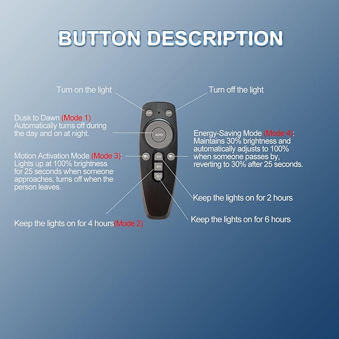 Solar Lights Outdoor,IP66 Waterproof Solar Street Lights with Motion Sensor & Remote,6500K Dusk to Dawn Street Lamps for Parking Lot/Yard/Garden