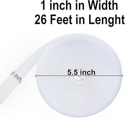 6 Rolls 156 Feet Carpet Marker Strips for Classroom Back to School Decorations Nylon Carpet Strip for School Preschool Supplies Daycare Office (White)