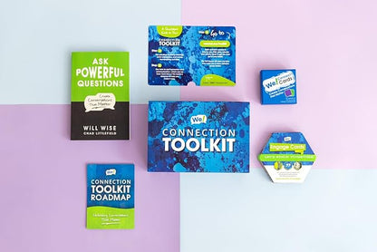 We! Connection Toolkit – Conversation Starter, Icebreaker Card Games, and Communication Book Bundle – Ideal for Office Team Building, Group Connection Activities, and Educational Games for Adults
