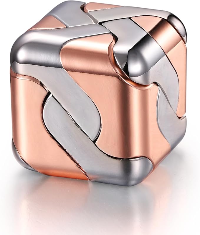 Metal Puzzle 3D Cube Brain Teaser Puzzles