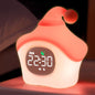 Star Alarm Clock with Night Light for Kids with Sleep Training and Sound Machine, Rechargeable Silicone Lamp OK to Wake Clock，Cute Animal Tabletop Lamp, Perfect Sleep Companion for Boys Girls, Pink