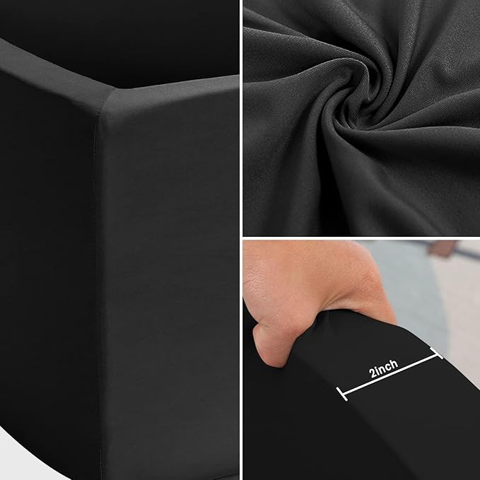 Foam Ball Pits for Toddlers Kids Square Soft Ball Pits Ideal Gift Play Toy for Children Kiddie Pools - Black