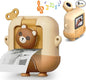 Kids Camera Toys with Cartoon Silicone Cover, Digital Mini Camera for 3 4 5 6 7 8 9 10 11 12 Year Old Boys Girls Birthday Chirstmas Gifts Ideas - Personal Video Players (Bear Brown)