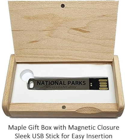 BillionDollarArtGallery® National Parks | Transform your TV into Wall Art with All 63 U.S. National Parks | Over 600 High-Def Photos | Unique Gift | Nature Lovers | Wall Art | Art TV