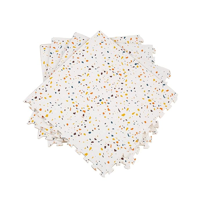 Terrazzo Playmat, Non-Toxic, Eco-Friendly, Large, Puzzle Playmat (Multi), 180 centimeters x 120 centimeters