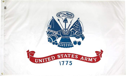 FlagSource U.S. Army Nylon Military Flag, Made in The USA, 4x6'