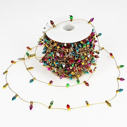 Orgrimmar Fake Light String Christmas Decoration Doll House Miniature Furniture Accessories String Lights (Mini Light String 25m, Plastic)