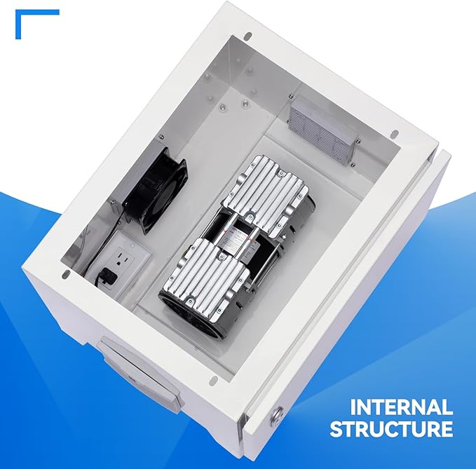 Pond Aerator Cabinet,24.7”×18.9”×23.5,Weatherproof Outdoor Cabinets for Aerator,Pond Aerator Weatherproof Outdoor Cabinet