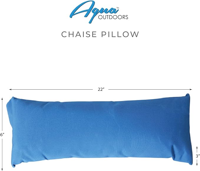 Classic White-Blue - in-Pool Chaise Set – Includes Two Chaises, Two Headrest Pillows, and One Poolside Table – for Ledges Up to 9” - Aqua Outdoors