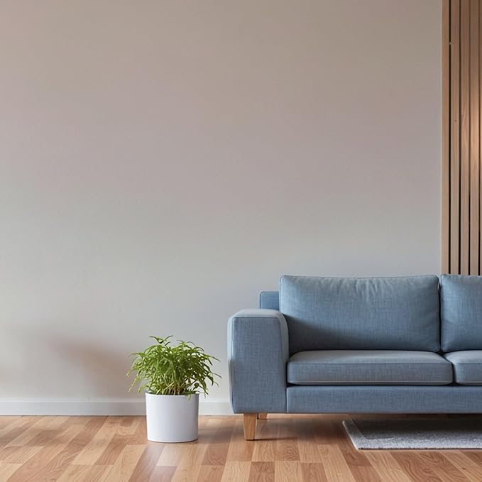 Fox & Fern 8 Inch Plant Pot with Drainage Plug — Premium Lightweight Fiberstone Glossy White Planter; Indoor & Outdoor Planter; 8 Inch Pots for Plants; Weather Resistant & UV Resistant