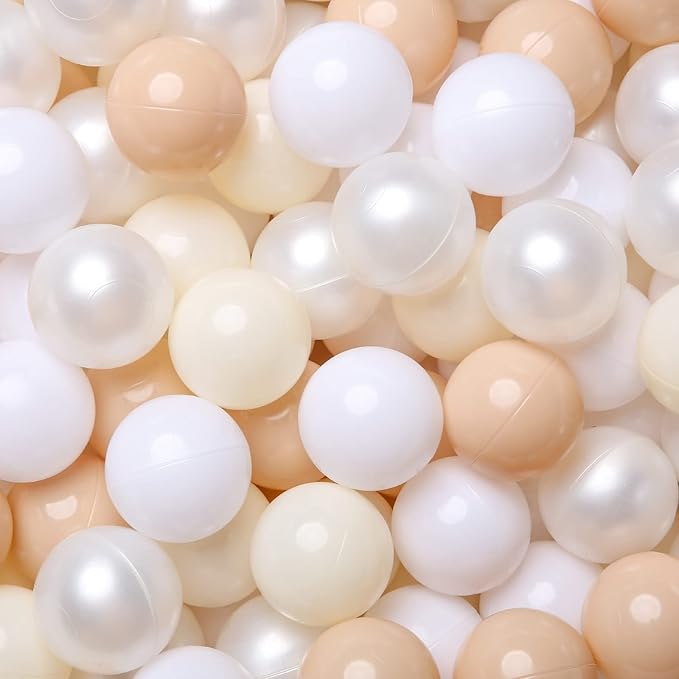 Realhaha Ball Pit Balls 50 100 200 500 Play Balls Plastic Balls for Baby Girls Toddlers Kids Play Tent Pool Playhouse Playpen Party Decoration