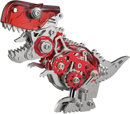 3D Metal Puzzles for Adults,3D Metal Model Kits Mechanical Dinosaur Model Tyrannosaurus Rex,Steel 3D Puzzles Stainless Steel Ornaments for Adults Home Decor Art Craft Gifts Toys.